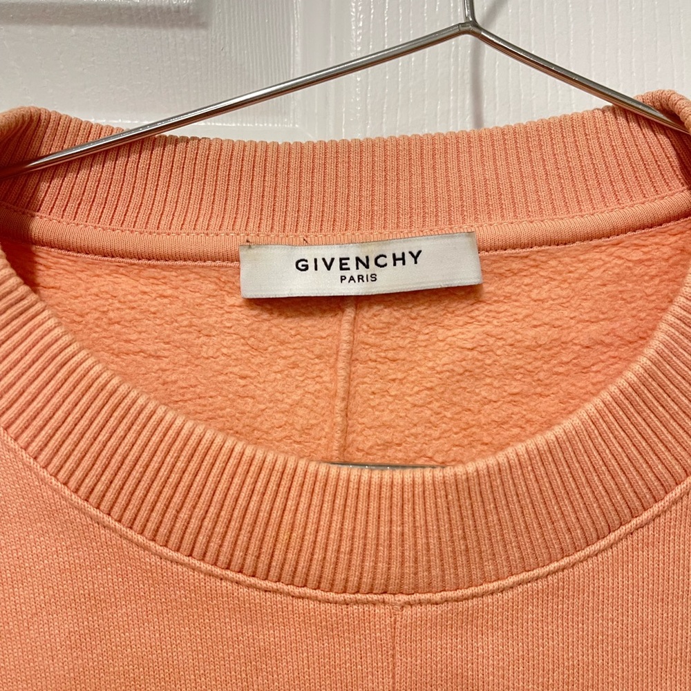 Givenchy Peach Graphic Crew Neck Sweater - Picture 3 of 5